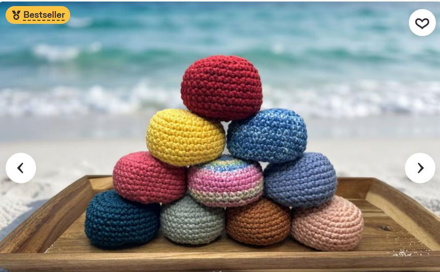 Crochet Footbag Pattern | Hacky Sack Style, Quick PDF (Digital Download)