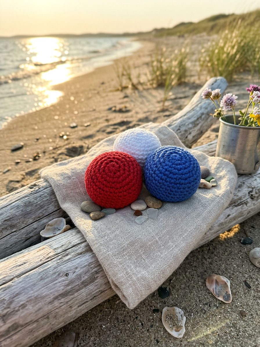 Crochet Footbag Pattern | Hacky Sack Style, Quick PDF (Digital Download) - Image 3