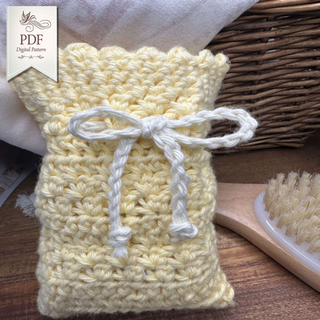 Crochet Soap Saver Bag Pattern | Textured Lather Sack | Zero Waste (Digital PDF File)