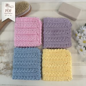 Wash Cloth Crochet Pattern PDF | Easy Textured Washcloth (Digital PDF) | Eco Friendly Gift