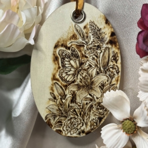 The Butterfly and it's Lily Spring Ornament