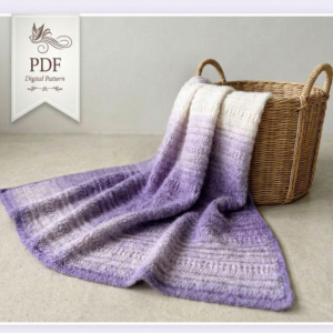 Lavender Clouds Throw Crochet Pattern | PDF Download